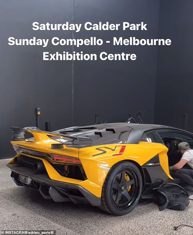 Another of Portelli's luxury purchases will also be on display: a McLaren P1, which sells in Australia for an estimated $2 million.