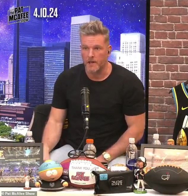 ESPN's Pat McAfee praised Swift and Travis Kelce on his show in light of the release.
