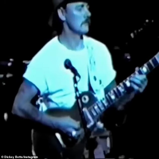 The 1992 video shared the day after his death showcased Betts' prowess as a guitarist.