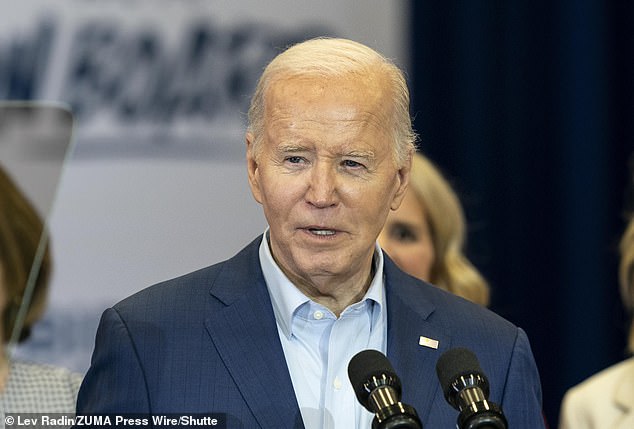 The delay in addressing bans on trans athletes is widely seen as a political maneuver as President Joe Biden competes for re-election against former President Donald Trump.  Biden is photographed Thursday during a campaign trip to Philadelphia.