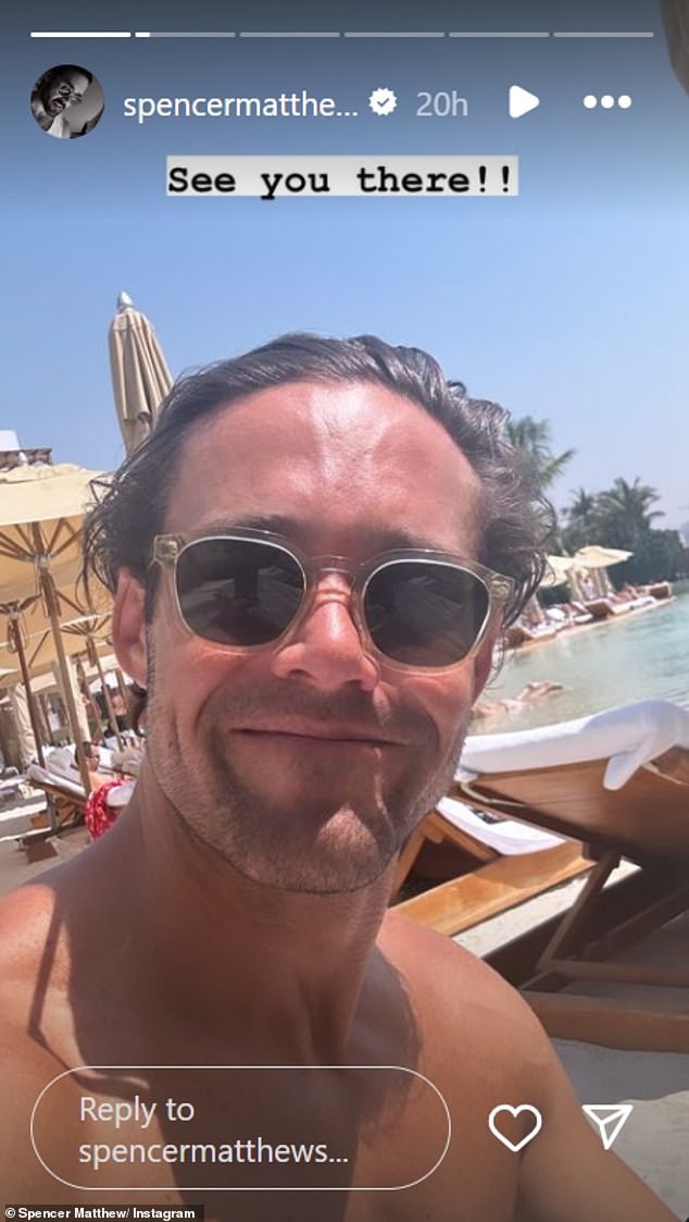 The former Made In Chelsea star, 35, is currently training for an endurance race to raise money for charity.