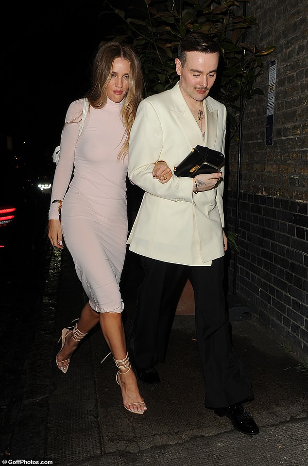 She was seen leaving Lou Lou's private club with friends, followed by a trip to the Chiltern fire station.