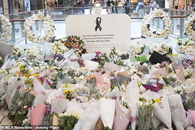 Tributes continue to flow as shoppers return to Westfield Bondi Junction a week after the tragedy.