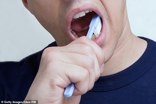 More serious types of gum disease, such as periodontitis, can weaken gum tissue and lead to tooth loss (file image)