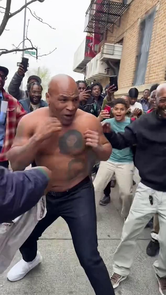 Iron Mike was revisiting his old neighborhood ahead of his big summer return to the ring.