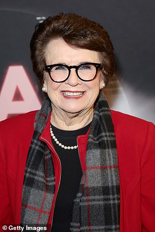 Tennis star Billie Jean King was also supposed to give a speech.