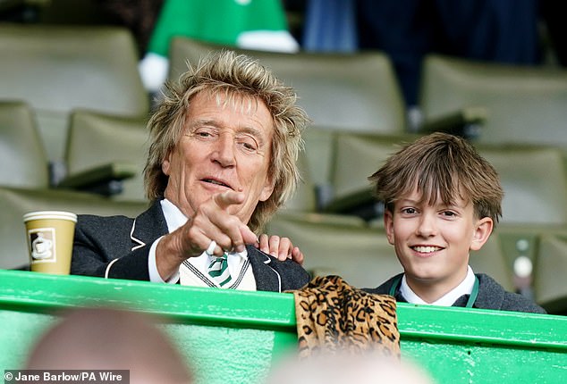 Wearing one of their signature stylish looks, Rod and Aiden watched as Celtic cruised to victory, giving them the advantage in the title race against their fierce rivals Rangers.
