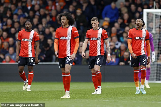Luton were dejected and the defeat left them in the relegation zone.