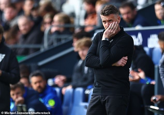 Luton manager Rob Edwards was left dejected as his team suffered a heavy defeat.