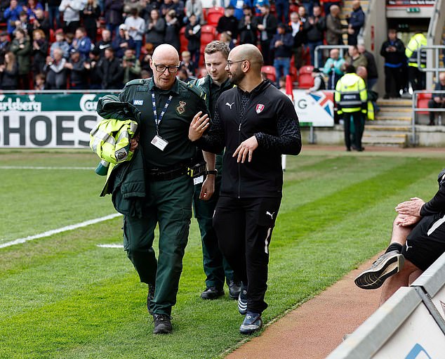 Rotherham turned to X to praise the medical staff for their response, describing them as 