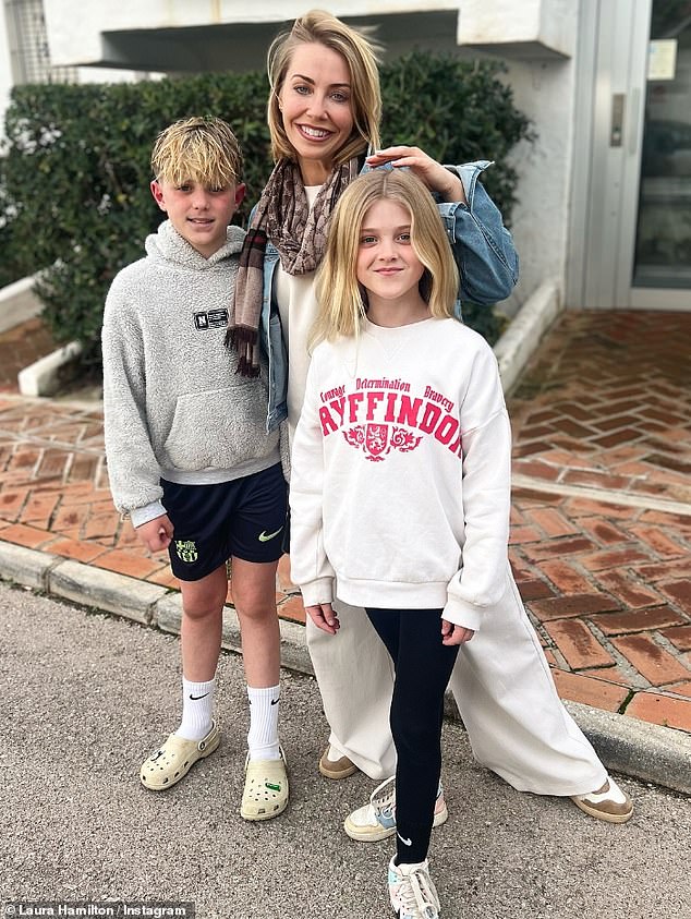 Laura, who shares son Rocco, 10, and Tahlia, six, with ex-husband Alex Goward, held her two children while filming the series after its debut in 2011.