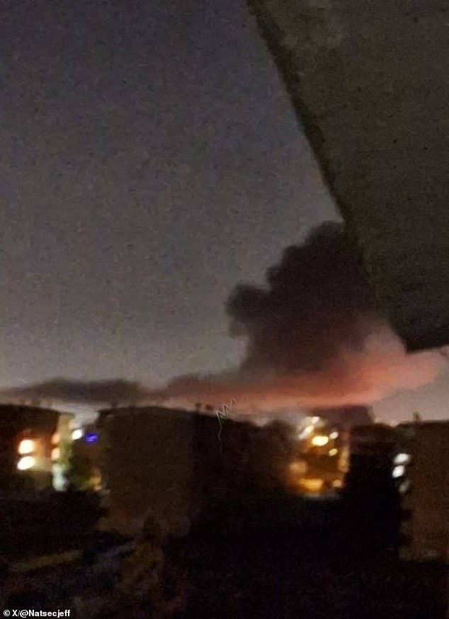 Iran appears to have been taken by surprise by this attack, indicating that Israel may have deployed a weapons capability that its enemies – perhaps even the United States – were unaware it possessed.  (Above) Anti-ship fire seen over Isfahan on April 18, 2024