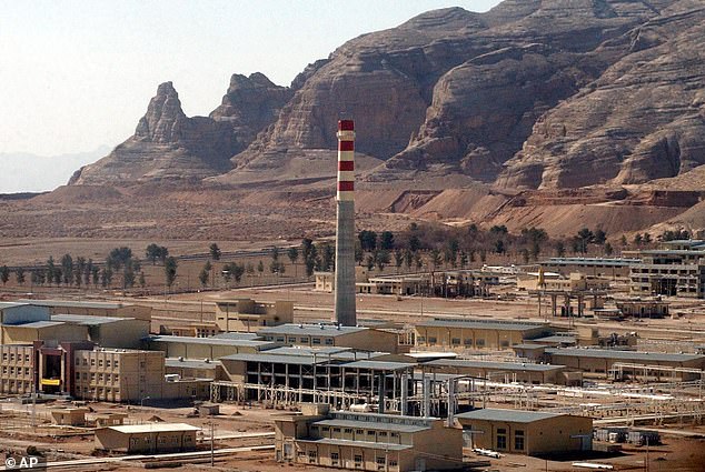 (Aboce) Iran's uranium conversion facility, outside the city of Isfahan.