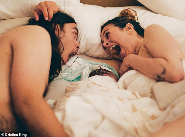 Rumer, 35, shares her little bundle of joy with boyfriend Derek Richard Thomas, who she went public with just a month before announcing her pregnancy.