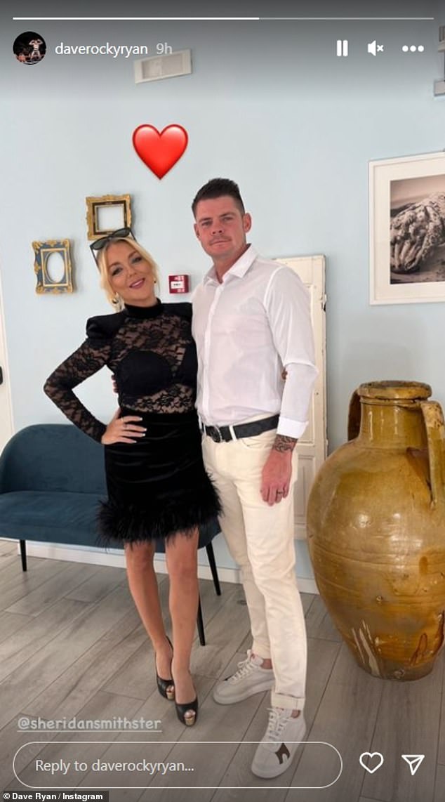 Sheridan began dating former welterweight star Dave 'Rocky' Ryan, 40, last autumn, however the pair have now ended their relationship, The Sun revealed (pictured in October).