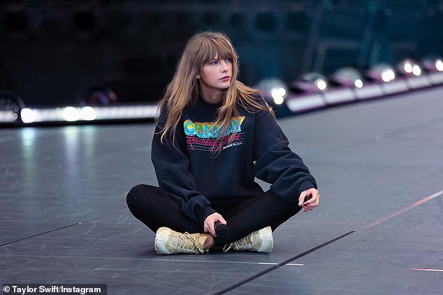 Taylor (seen in rehearsals) admitted: 'Learning choreography is not my strong suit.  I wanted to rehearse so much that I could goof around with the fans and not lose my train of thought.