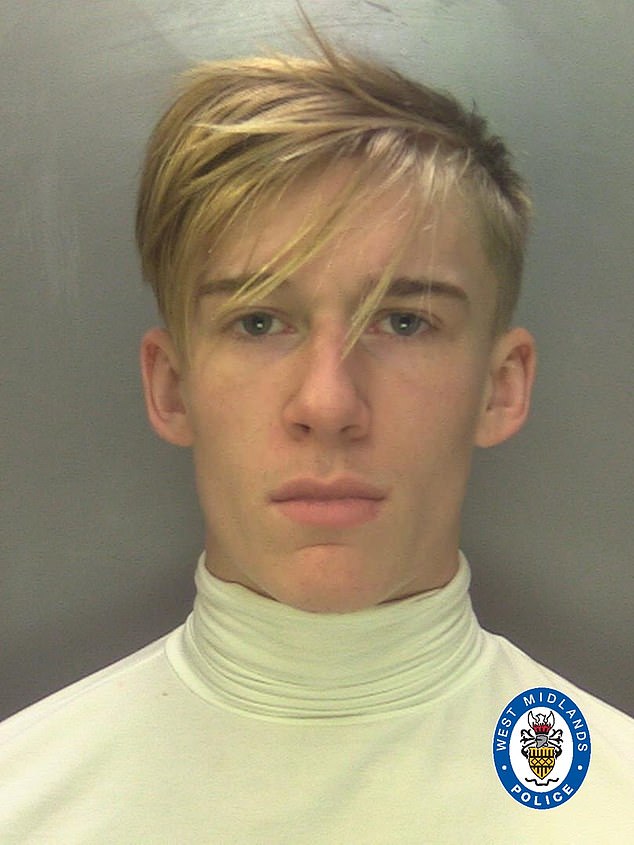 Oliver Pugh, 20 (pictured), was sentenced at Birmingham Crown Court last year.