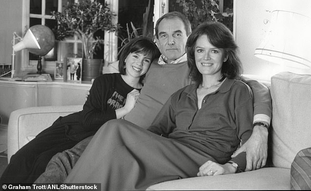 Then, sadly, he passed away a month later, aged 87 (pictured, LR Kate, Roy, Judy).