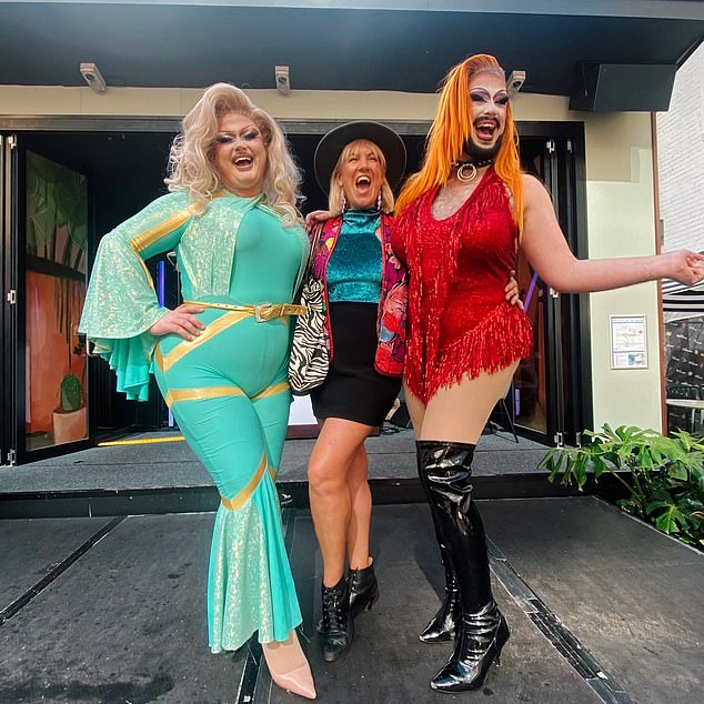 The wedding celebrant and MC, 43, recently hosted a bottomless drag brunch at The Wickham, where he met and greeted fans.