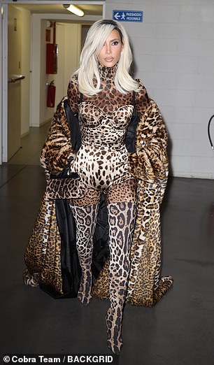 Kim Kardashian, who has always been a fan of animal print, recovers extravagant outfits
