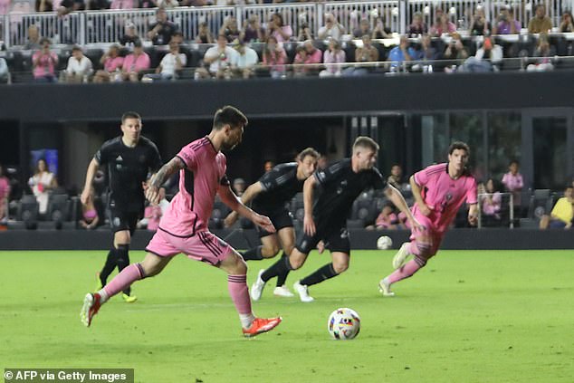 Messi gave Miami a two-goal lead when he converted a penalty in the 81st minute.
