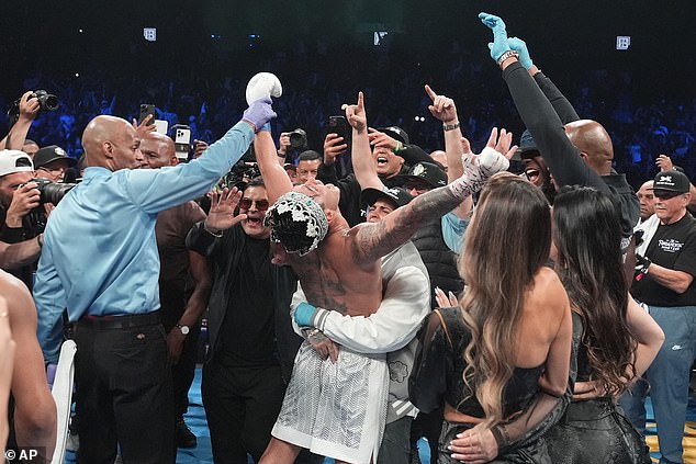 There were wild celebrations in Garcia's camp after his surprising victory on Saturday night.