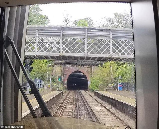 Fascinating: the train passes through Sydenham Hill station and enters a long tunnel