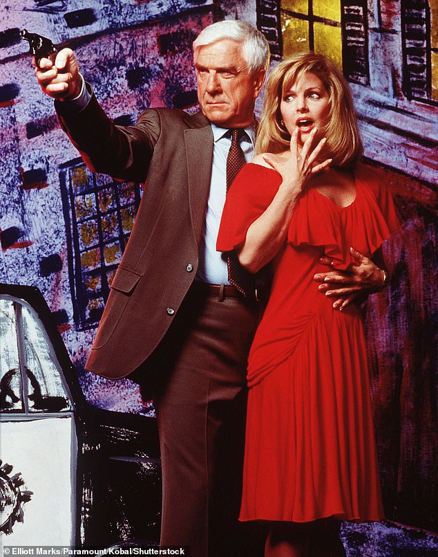 The film is based on the popular Naked Gun film franchise, starring the late great Leslie Nielsen, pictured with co-star Priscilla Presley in the original 1988 film.