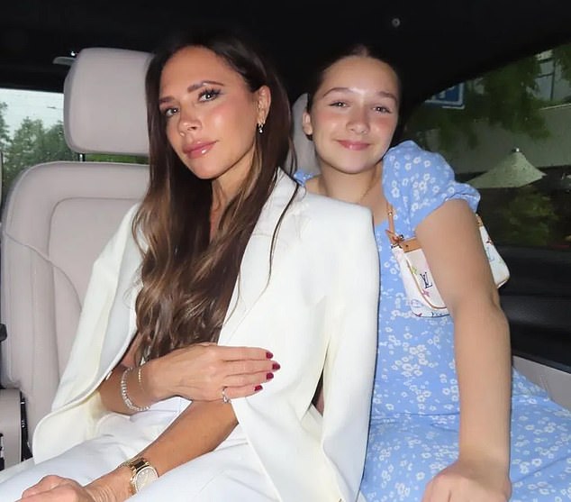 She also revealed that her daughter Harper, 12, who she shares with her ex-husband, footballer David, is very interested in looking at her huge collection of designer bags.
