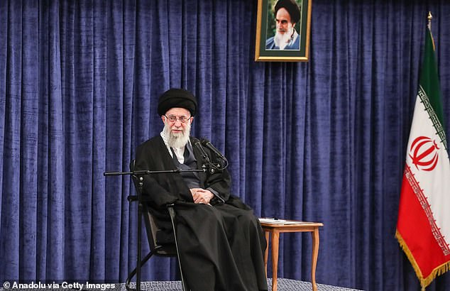 Iranian Supreme Leader Ayatollah Ali Khamenei photographed in Tehran in 2022
