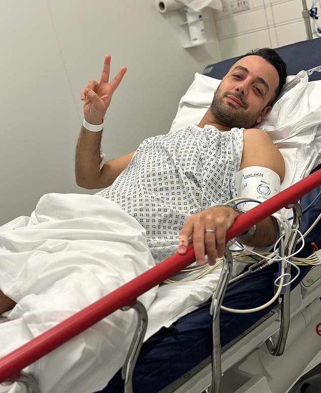 The journalist was rushed to the hospital and shared a defiant post on Instagram from his bed.