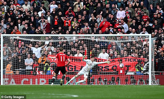 Rasmus Hojlund put Manchester United in the FA Cup final after a thrilling semi-final at Wembley