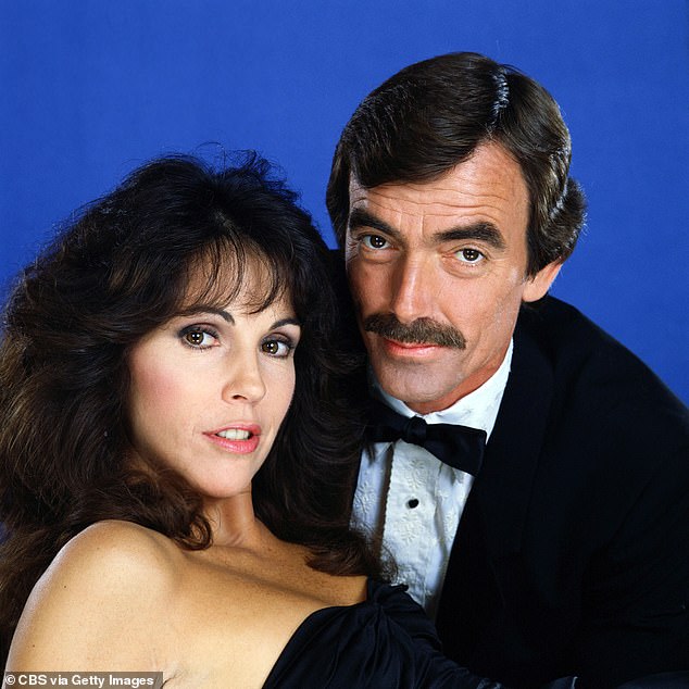 In the photo with his co-star.  Pictured with her co-star Eric Braeden, who played her husband Victor Newman on the soap opera.