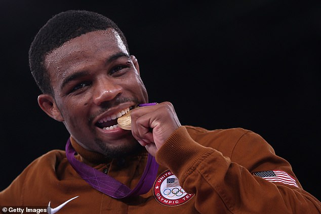 Burroughs won gold in the men's 74kg freestyle wrestling at the 2012 London Olympics.