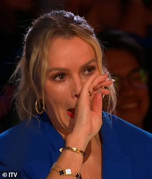 Amanda Holden and Bruno Tonioli also cried while watching the emotional performance.