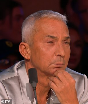 Bruno Tonioli also got emotional during the performance