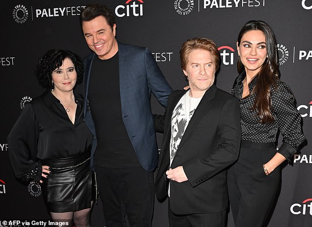 Kunis also joined Seth MacFarlane and Alex Borstein on Friday for the Fox animated show's 25th anniversary.