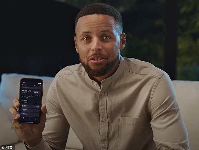 Steph Curry's ad showed him telling viewers: 