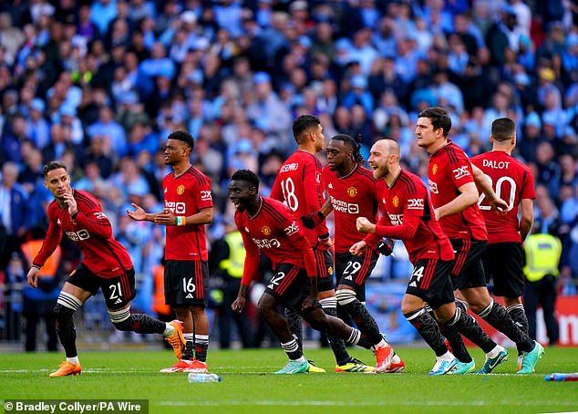 The Red Devils advanced to the FA Cup final on penalties, setting up a repeat of last year's grand final.