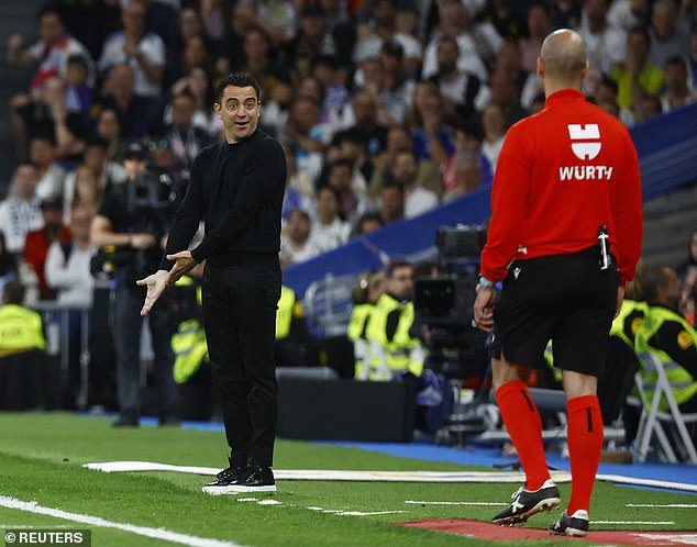 Barcelona manager Xavi was furious about the incident, which likely ended his team's title hopes.