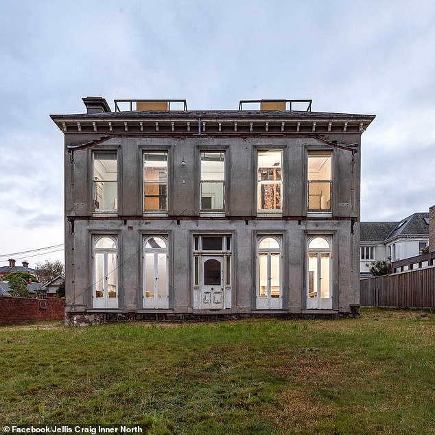 Located in Hawthorn, the once grand house was left in ruins for a decade