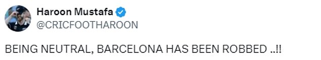 Commentators on social networks believe that Barcelona 