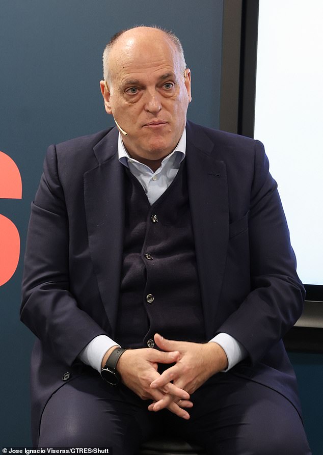 The president of LaLiga, Javier Tebas, supports the lack of technology on the goal line in the League