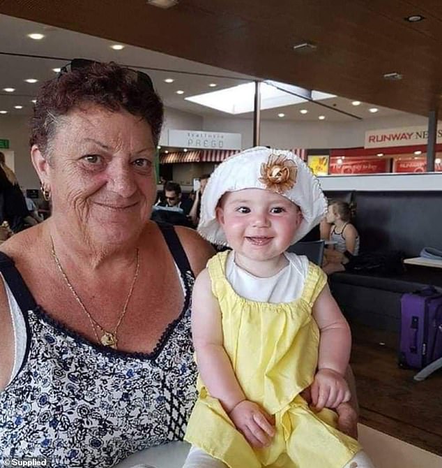 Robyn Figg, 62, who died during the incident, is pictured with her granddaughter Grace.