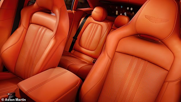 There are three interior finishes to choose from: Inspire Comfort, Inspire Sport and Accelerate, all of which you can customize through the Q by Aston Martin service.