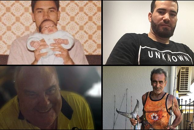 Hoffman killed four people (pictured) during a mass shooting in Darwin in 2019 (pictured, clockwise, from top left: Robert Courtney, Hassan Baydoun, Michael Sisois and Nigel Hellings)