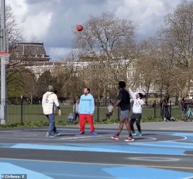 Earlier this month he left fans stunned when he joined a basketball match at the south-west London court in Clapham Common.