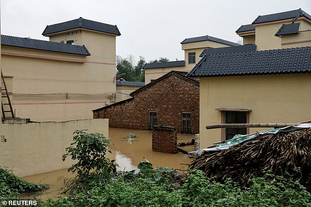 Across the province, 36 houses collapsed and 48 were severely damaged, according to state news agency Xinhua.