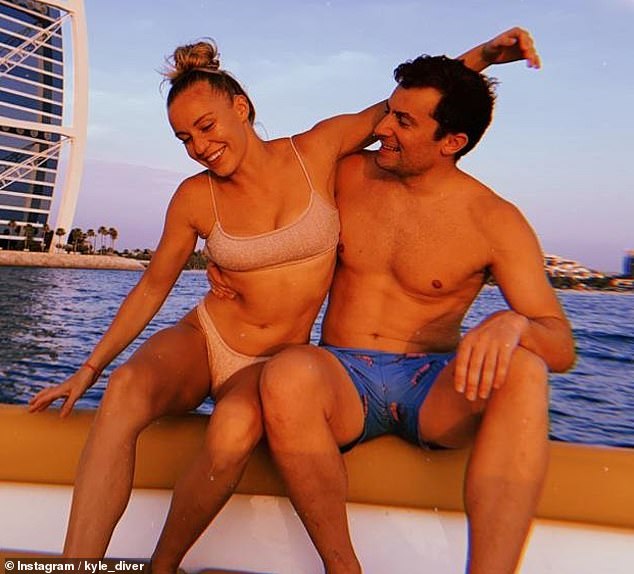 Kyle Mitrione, 35, filed a lawsuit on Thursday, accusing Cirque du Soleil of putting him in 'danger' during the company's 'O' performance in Las Vegas on June 28, 2023 (pictured: Mitrione with his bride).