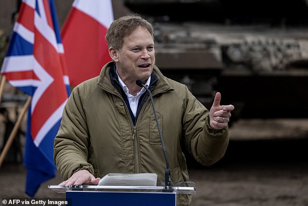 An RAF plane carrying Defense Secretary Grant Shapps had its signal jammed while flying near Kaliningrad.